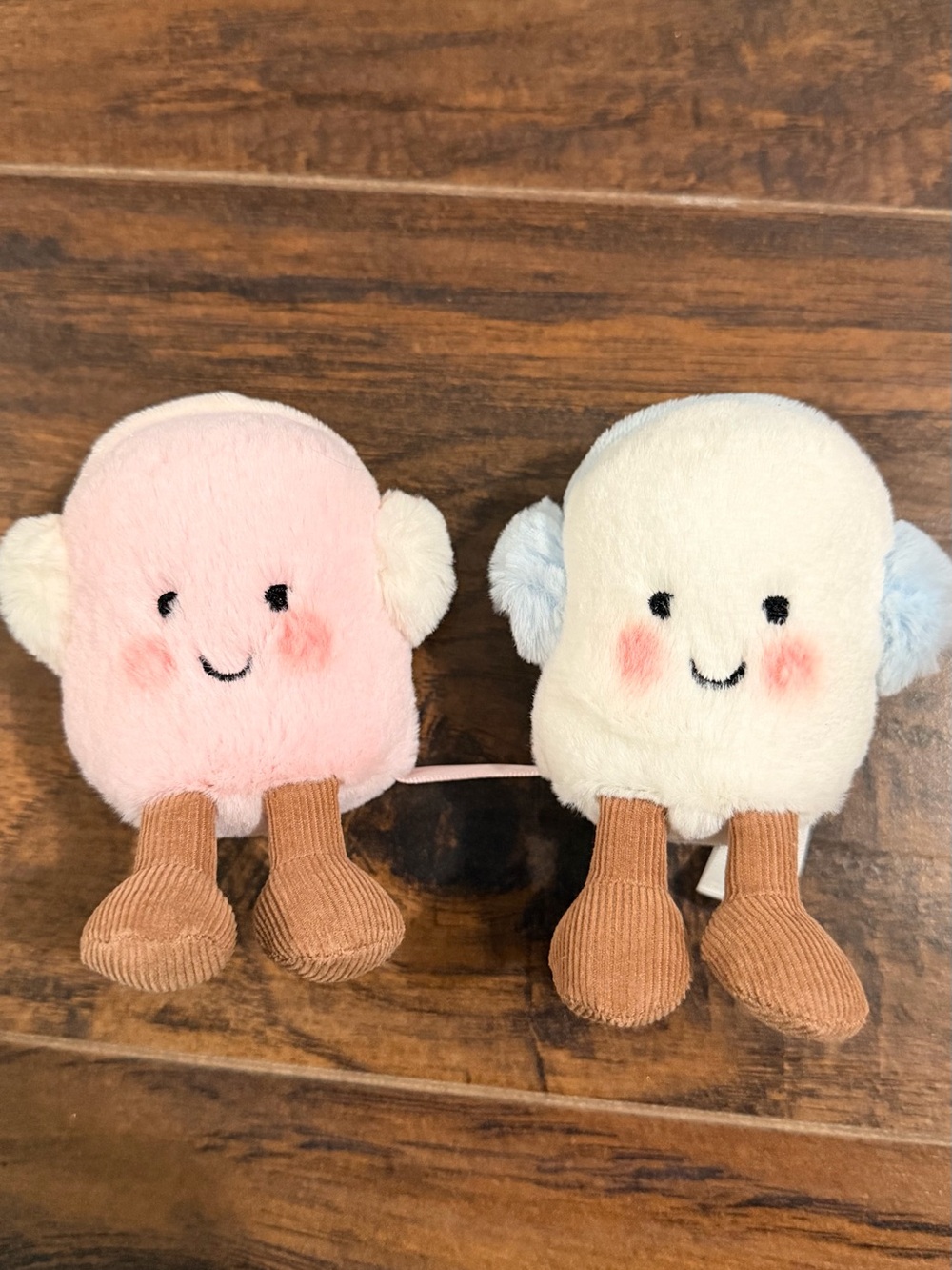JellyCat Amuseables Toastie Pink And White Marshmallows